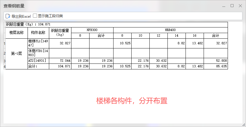 答疑：为什么自定义楼梯比分开布置楼梯构件得出来的钢筋工程量高？各项设置都一样