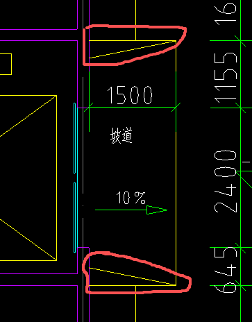 答疑：请问这个坡道是直接画吗？为什么旁边会有其他线