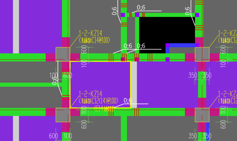 答疑：梁柱相交的地方为什么是红色的