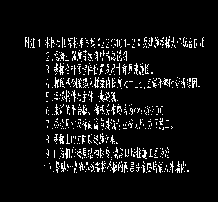 答疑：楼梯休息平台没有给配筋和厚度