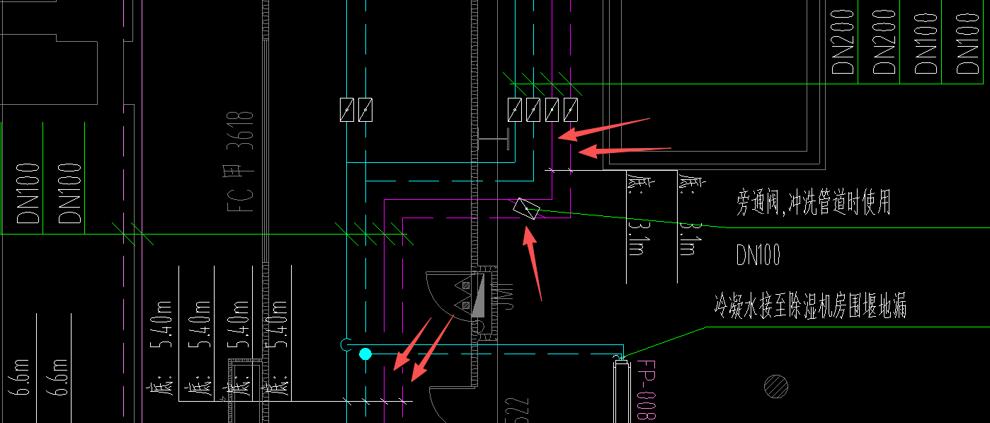 答疑：空调水两边标高不一样，两个标高分界处是以旁通阀为分界吗
