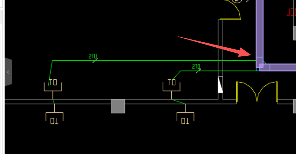 答疑：弱电插座这个配管连的桥架 不能是底标高了啊 那顶不也多吗  咋整啊