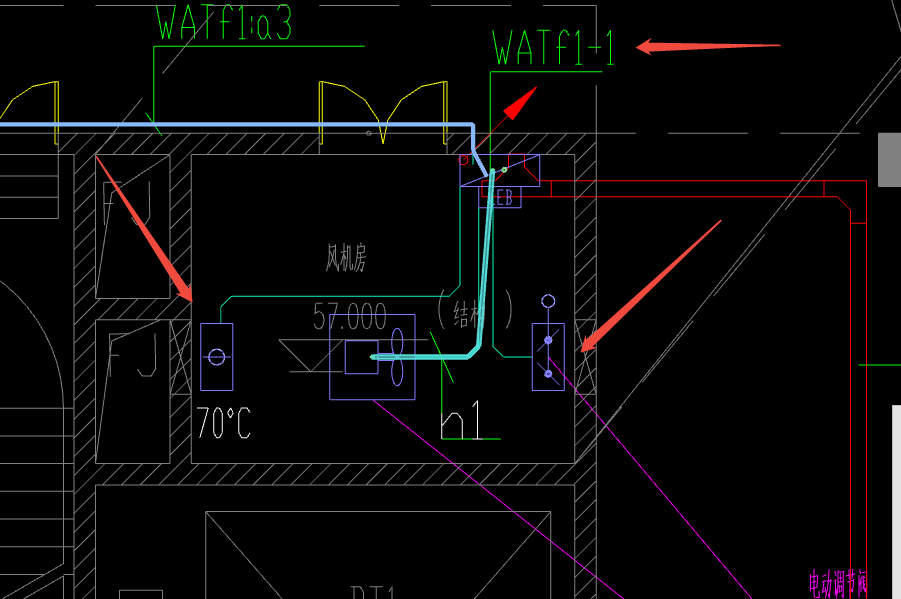 答疑：请问各位专家，这个配电箱为什么没有连接到防火阀和电动调节阀
