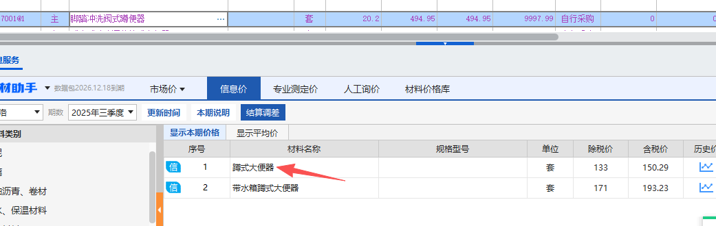 答疑：信息价里的大便器是脚踏式冲洗阀的吗