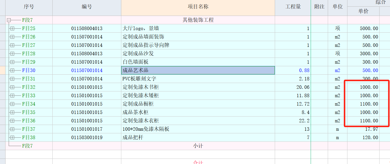 请问这些柜子单价合适不？-服务新干线答疑解惑