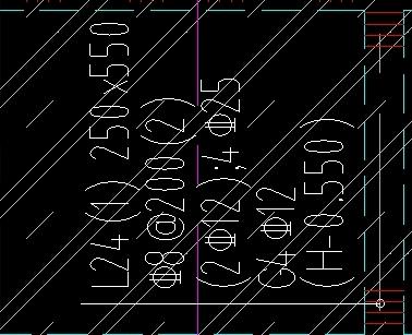 答疑：梁250×550(H-0.550)是不是要把这个梁实际尺寸做250×1100