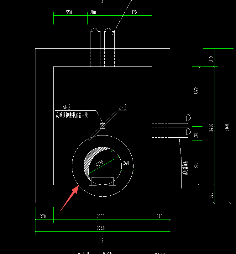 答疑：电缆井中这个之间直径770的什么意思？