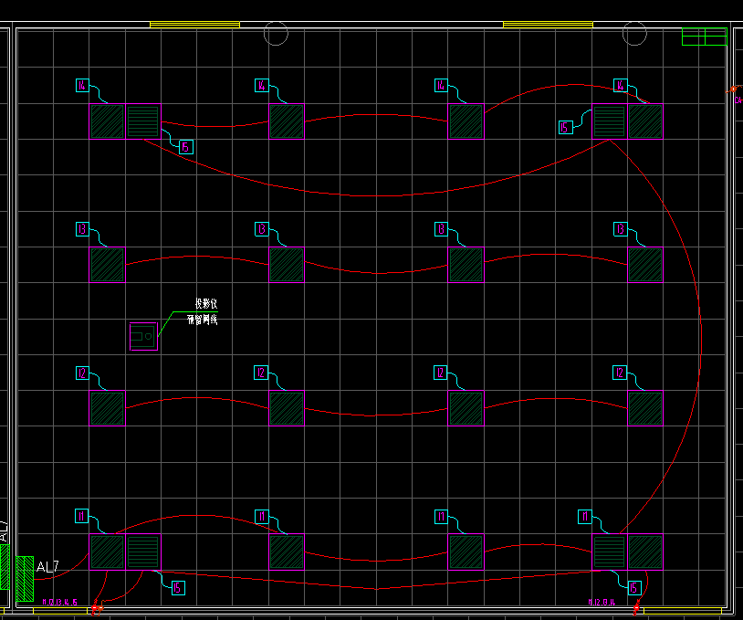 答疑：截图一是照明平面图，截图二是开关布置图