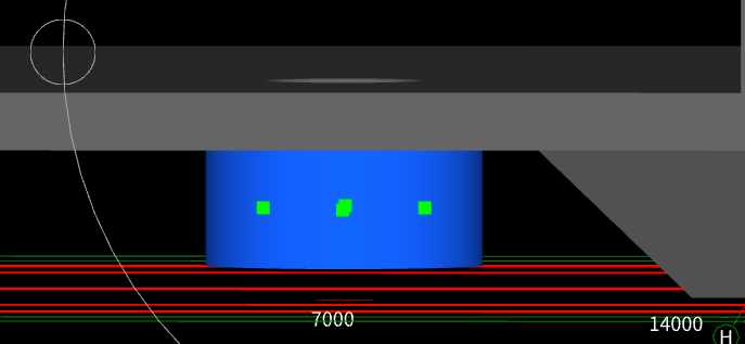 答疑：这个圆形集水坑的两侧混凝土垫层怎么画