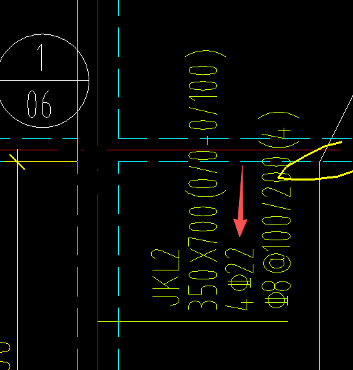 答疑：老师好，想问一下这个植筋是只加两端，还是中间也有4C22的植筋，标注没看懂。谢谢