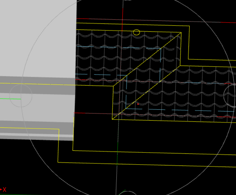 答疑：请问这个斜坡部位的挑檐怎么画