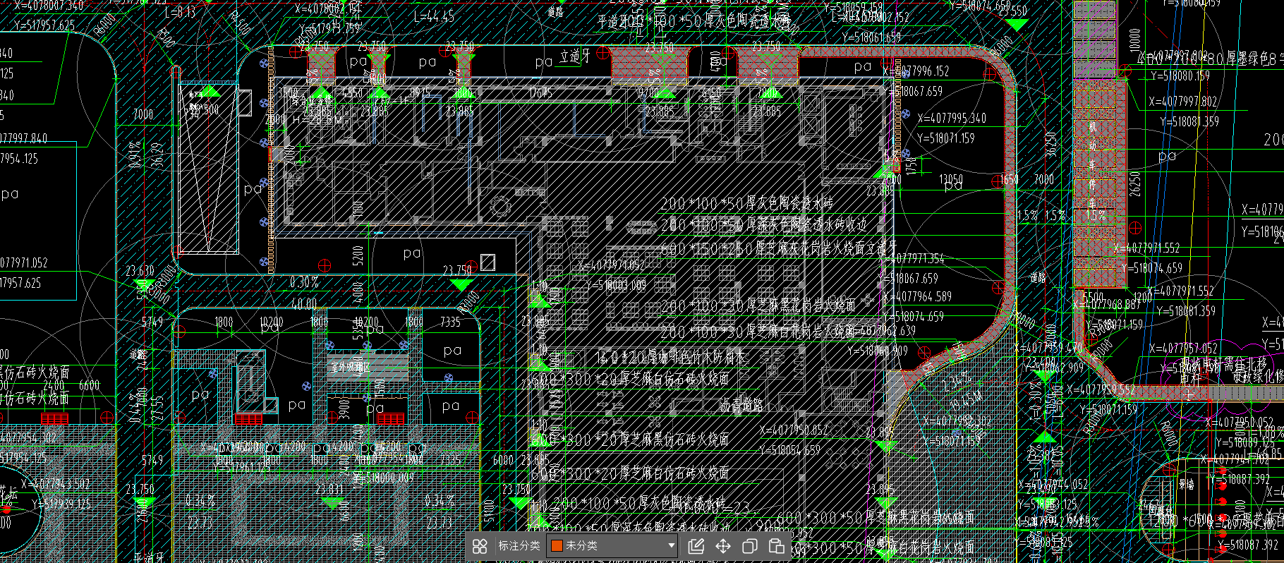 答疑：这种景观施工图，总图中安装算的除了算这几种灯的个数，还要算什么其他的量嘛