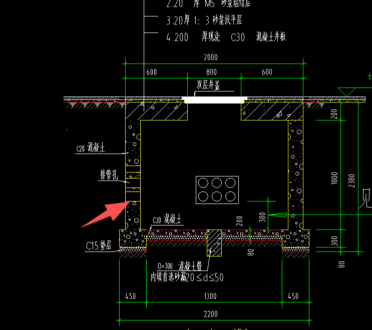 答疑：图纸上没有找到手孔井配筋图，素混凝土吗？