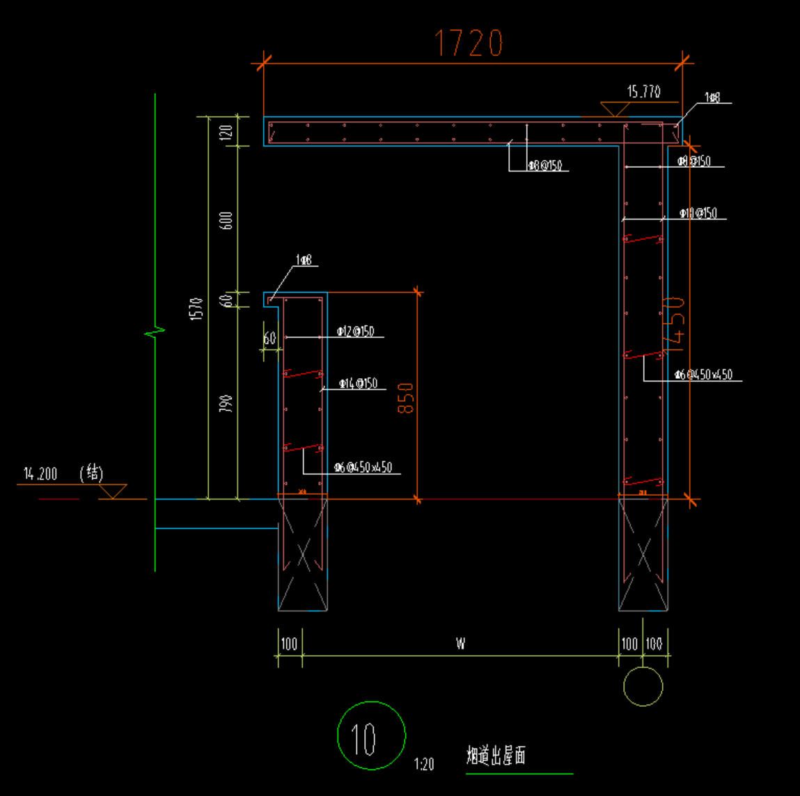 答疑：烟道这个大样怎么画？
