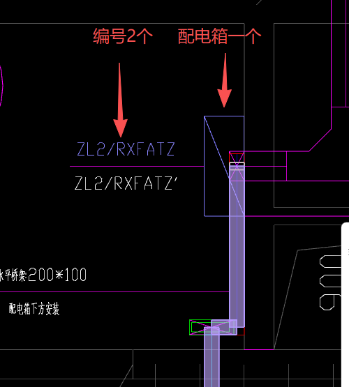 答疑：在平面图上编号2个 配电箱一个  ，是有几个配电箱 2个对吗？