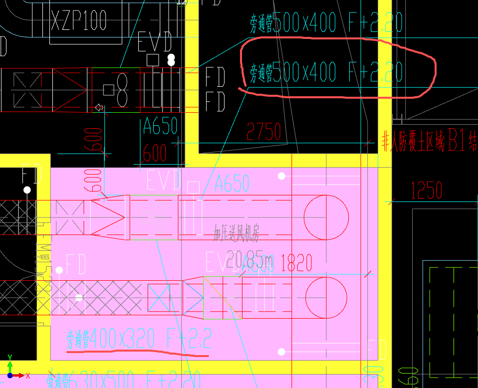 答疑：暖通风道尺寸标注