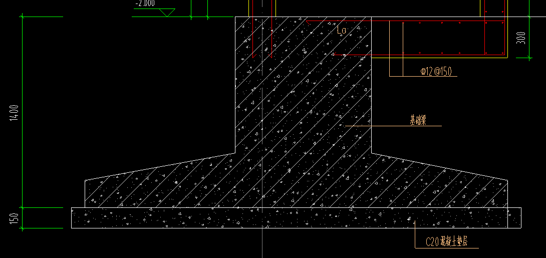 答疑：条形基础+基础梁，如图，设置后浇带提量的时候分开算还是按照条形基础合一起