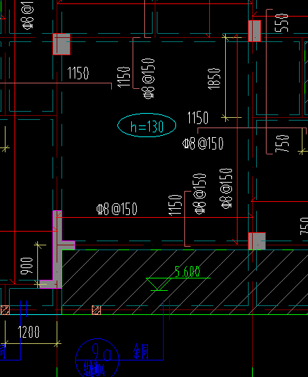 答疑：截图板厚130区域，除了按图标注板负筋之外，是否还需要布置C8@200的面筋？