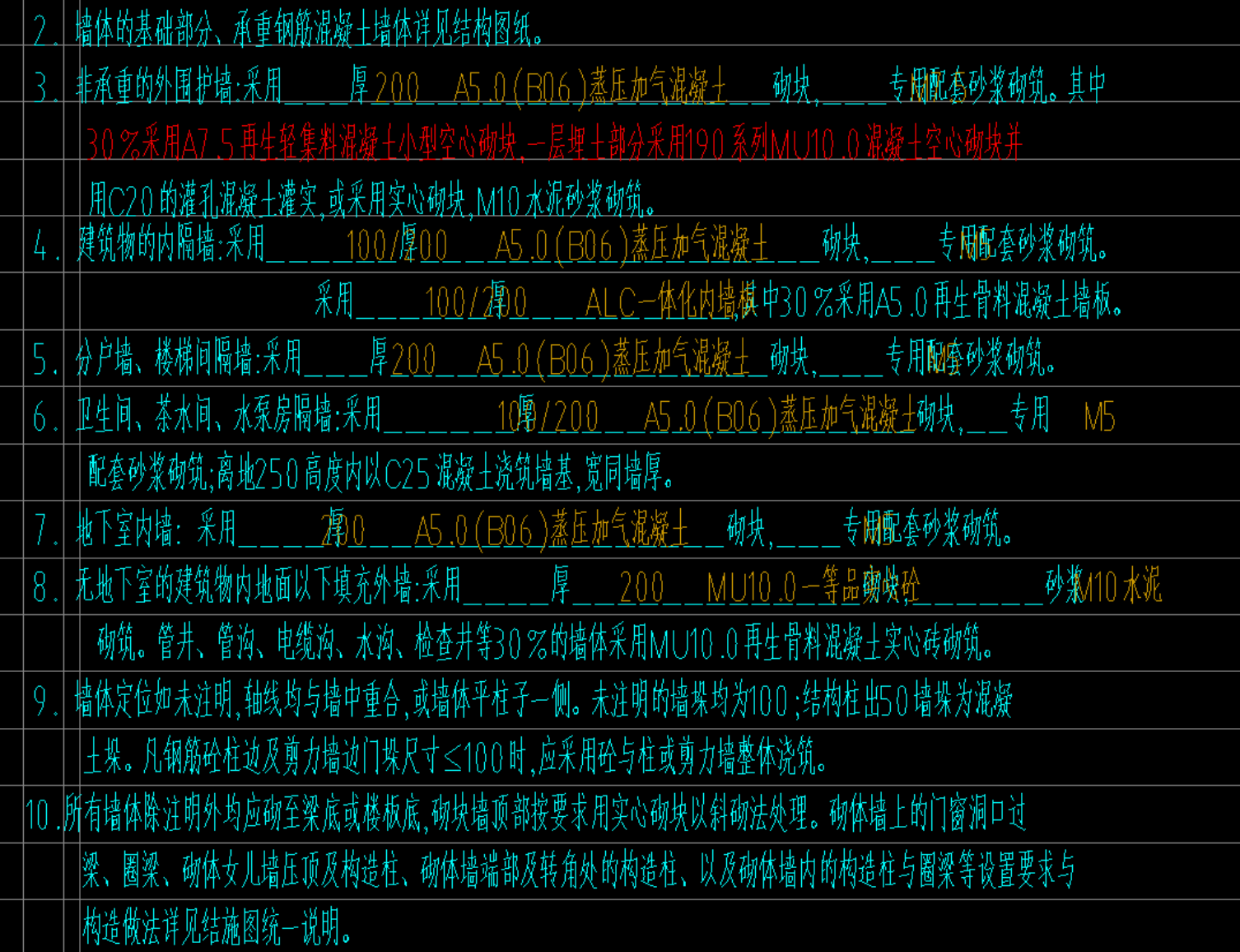 答疑：砌体墙怎么画