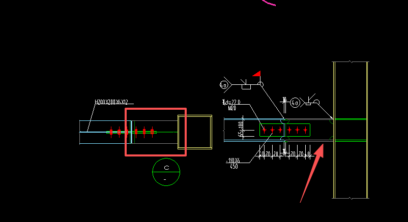 答疑：请问下图钢柱与钢梁节点图中，标注的位置是什么构件？