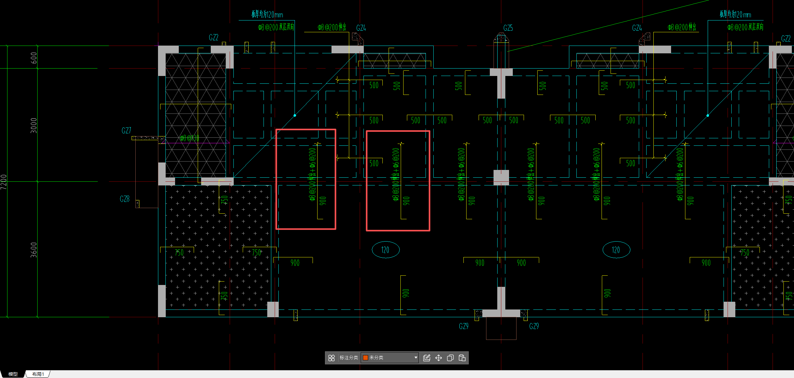 答疑：c8@200伸出900+c6@200是否需要均伸出，还是伸出和不伸出隔一布一