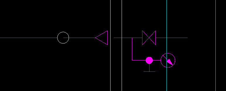 答疑：圆圈是喷淋头，看前面那几个是什么？没有图例