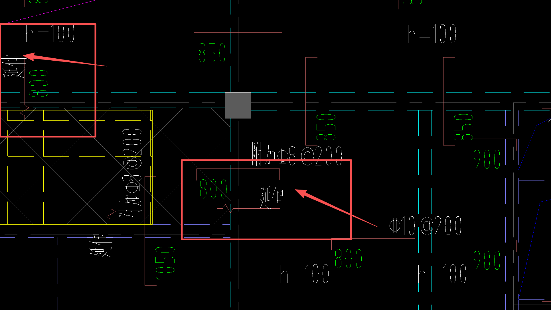 答疑：板的结构图里标注的延伸是什么意思