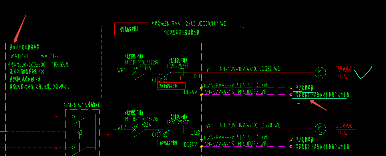 答疑：请问各位专家，这里指的消防模块箱没有具体位置是否可以连接到一层的消防控制室阿？