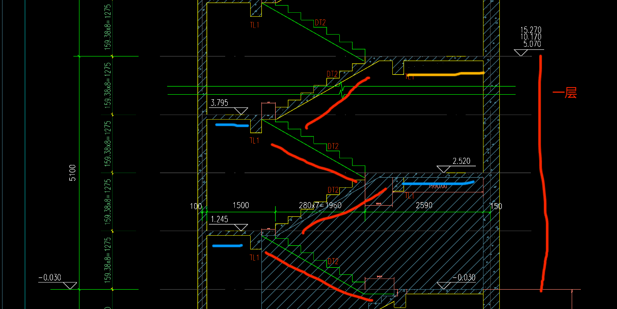 答疑：楼梯提量问题