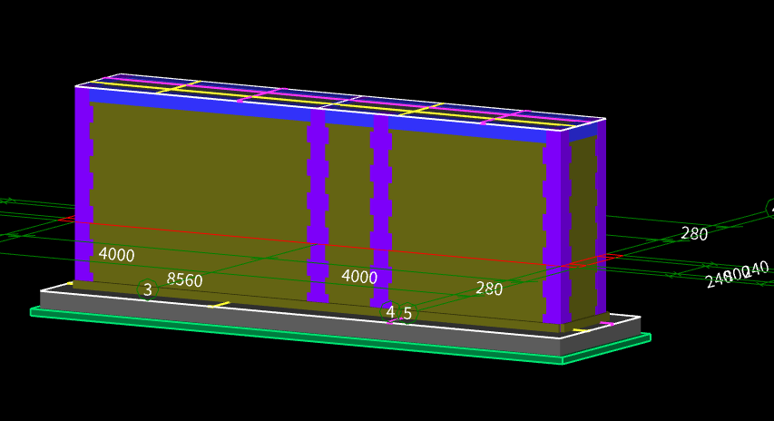 答疑：图纸中构造柱的高度是到基础顶，本结构的基础是筏板和砖墙，那构造柱是这样画吗
