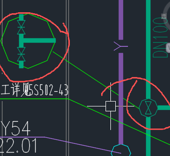 答疑：这表示是不是有两个闸阀，右边的这个还用不用计算