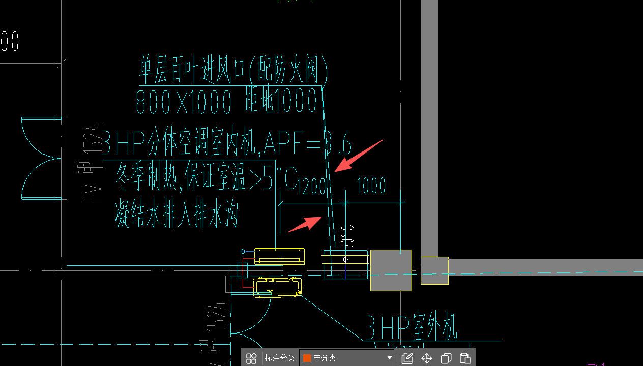 答疑：请问这是代表一个风口+防火阀的示意 还是两个风口（带防火阀）
