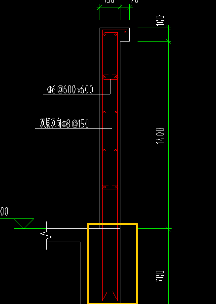 答疑：用剪力墙绘制，黄框里的锚固钢筋，在墙的钢筋业务属性哪里输入呢？