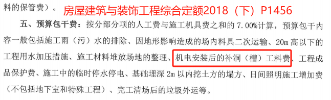 答疑：广东18定额，土建的预算包干费