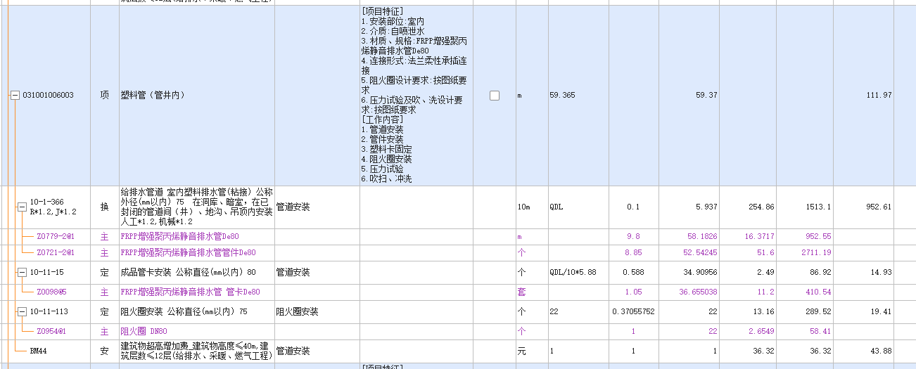 答疑：为啥管井内的需要套阻火圈，套的话应该是直径65的定额吗