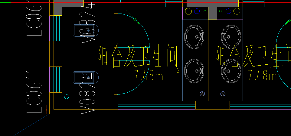 答疑：LC0611那里的墙体怎么看啊，是算到轴线下第一根黄线还是最下面的黄线位置啊