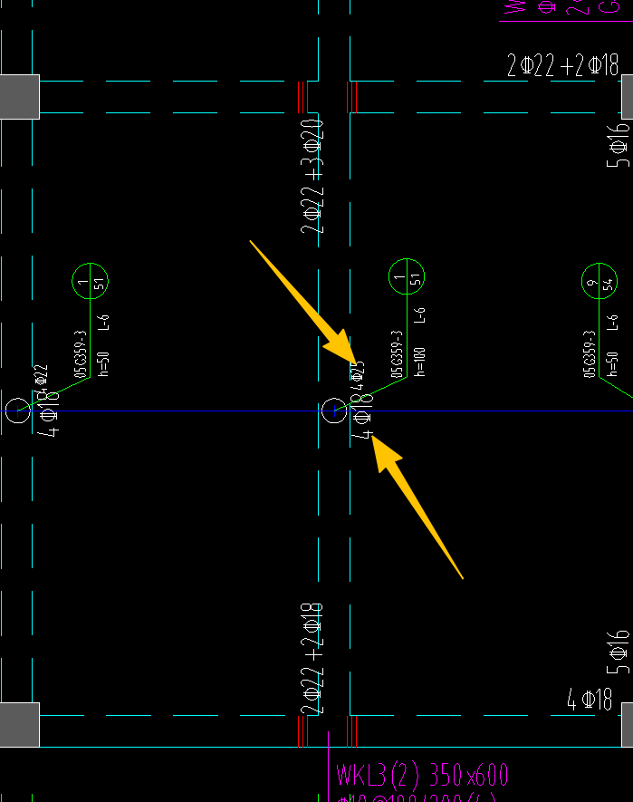 答疑：这一跨梁两个下部钢筋标注，这是标注错误吗