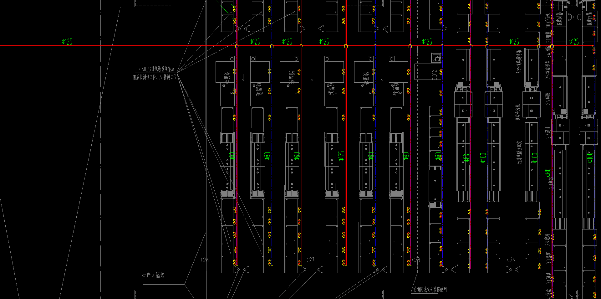 答疑：图纸是废气排放平面图，请问这种管一般是什么材质