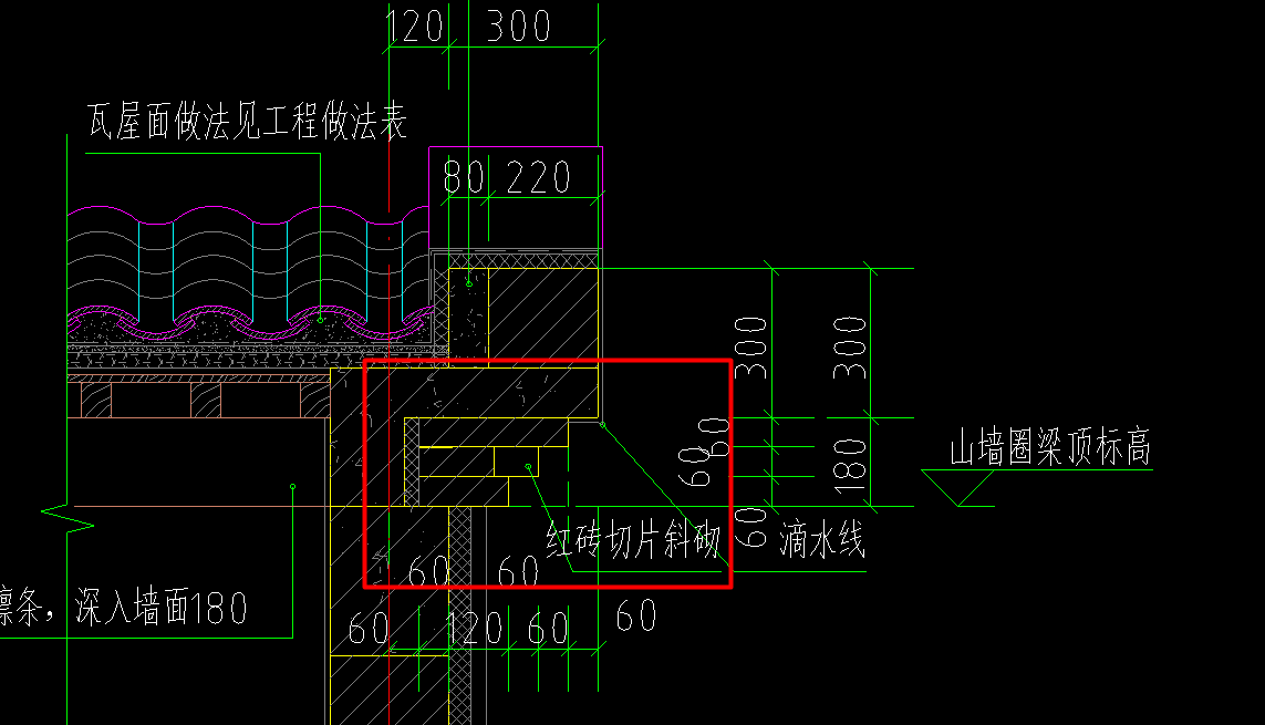 答疑：仿古砖细包檐问题