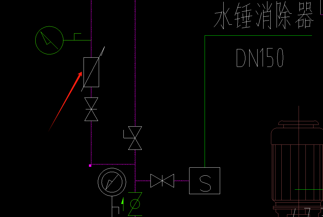 答疑：请问下，地下室消防水泵房里这个图例代表什么阀门？谢谢！