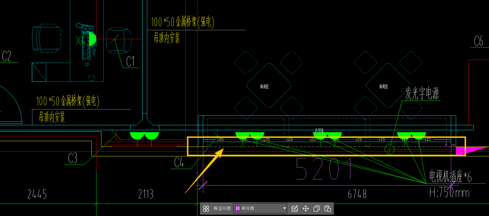 答疑：急急急 老师们这个地方有桥架吗 我也不确定 没有的话 为什么是虚线呀