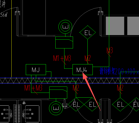 答疑：请问下图安防门禁平而图中MJ4代表什么意思？