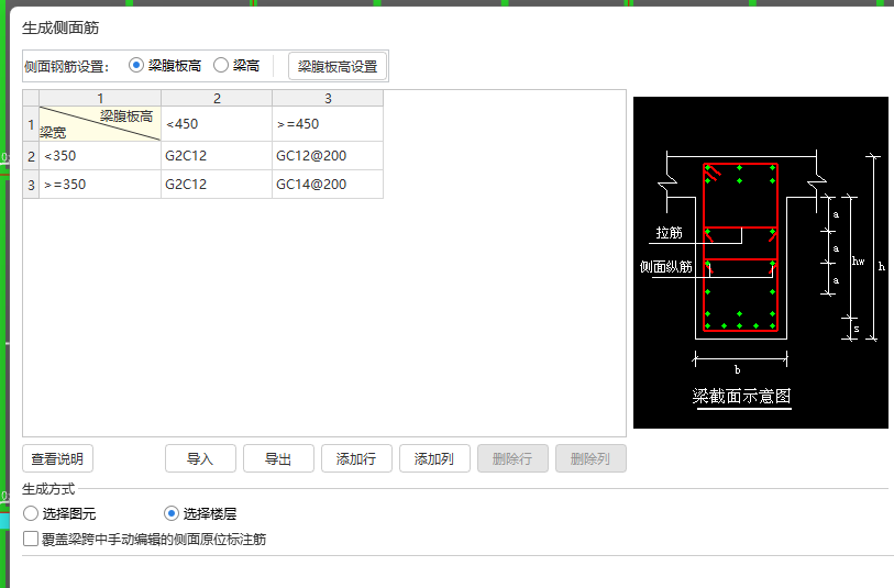 答疑：梁侧面筋怎么设置