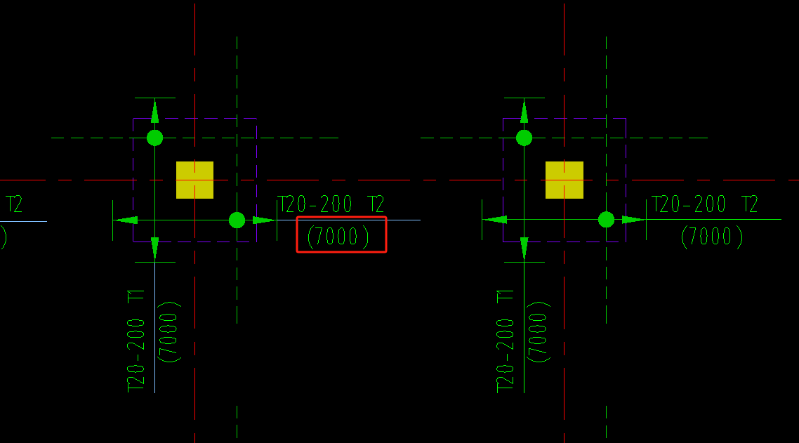 答疑：国外这个图纸中板配筋图7000是什么意思，测算出来也不是7000