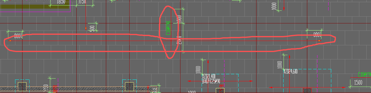 答疑：请问，筏板配筋图上这两道线是代表什么意思啊，谢谢