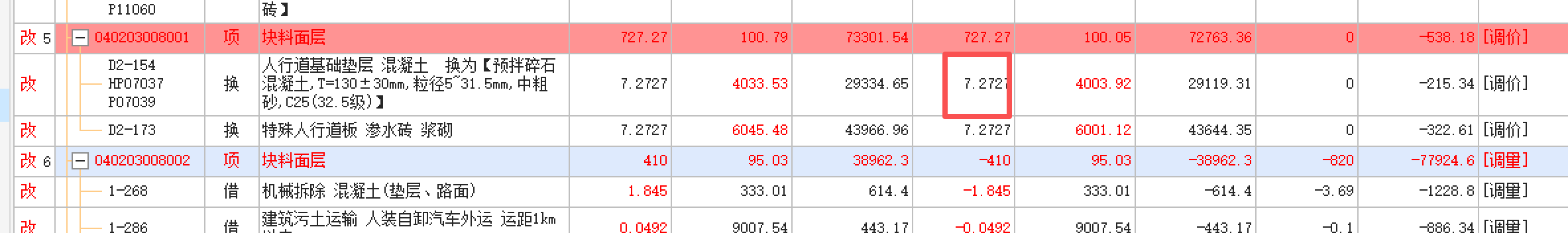 答疑：审定中怎么改定额中的工程量