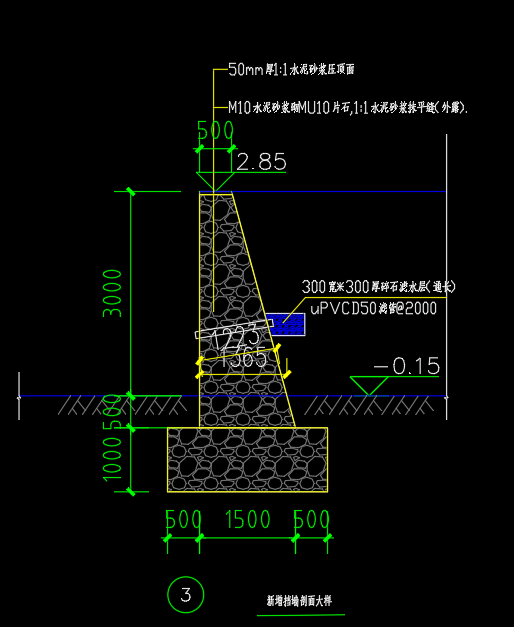 答疑：这个片石挡墙要套哪些清单？定额广东10，谢谢