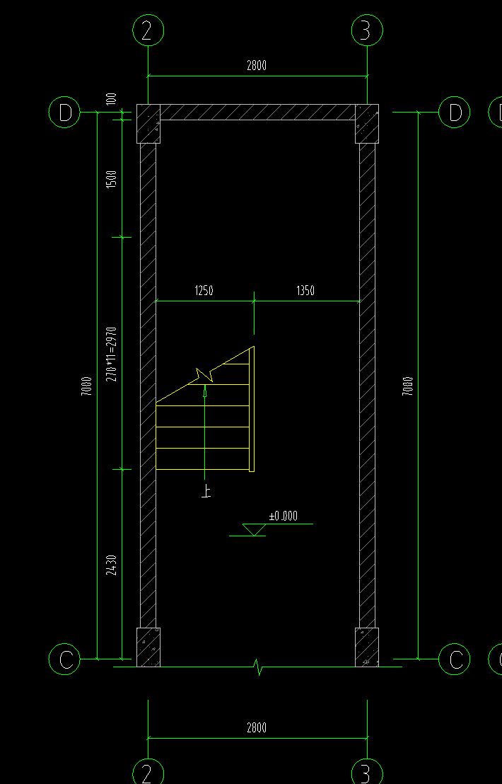答疑：请问这个一层的楼梯是什么意思，是只需要画向上的楼梯吗，那这下面的数据该怎们改