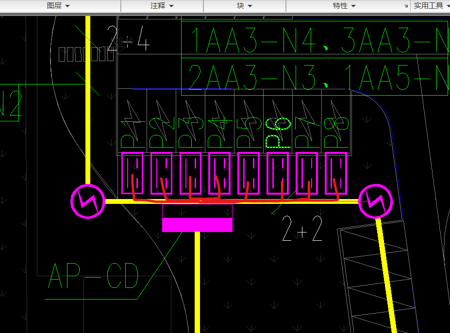 答疑：各位老师，请问这个充电桩电缆工程量怎么算，是用我画的第一种方式算还是第二钟