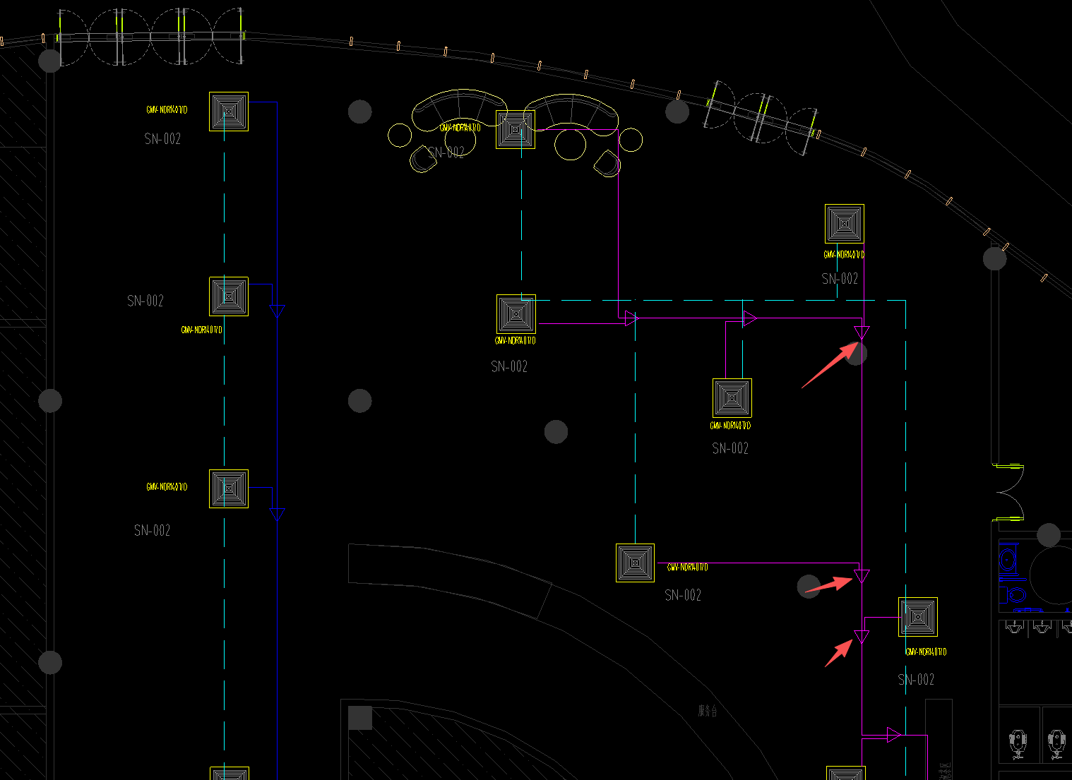 答疑：请教一下，空调平面图中这个三角形代表什么，需要计算吗
